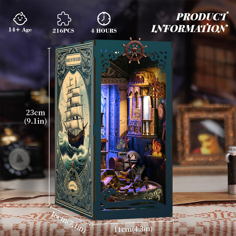Office Furniture At Home - 3D Wooden DIY Bookend Puzzle Handmade