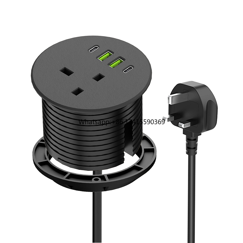 Office Furniture Uk - New 65W 80mm Round Grommet Office