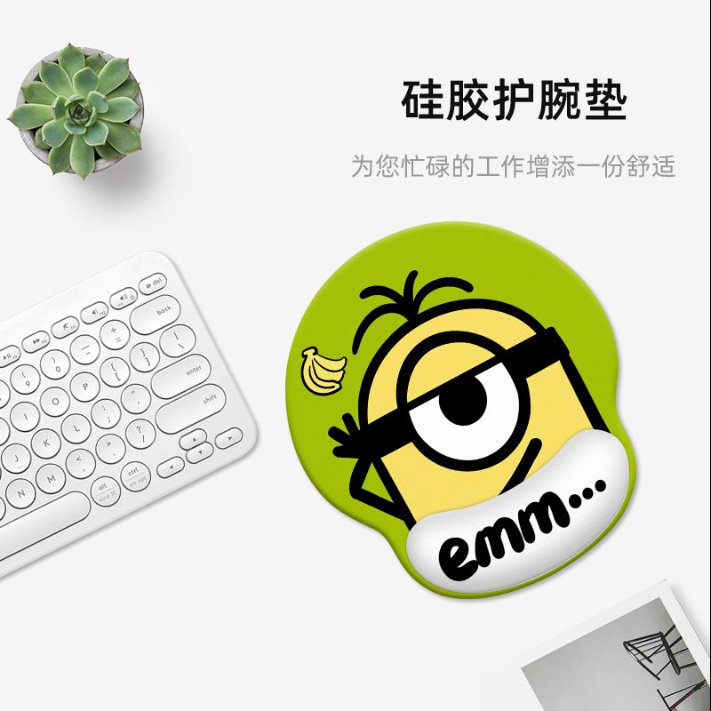 Office Furniture Table - Minions cartoon cute wristband mouse pad