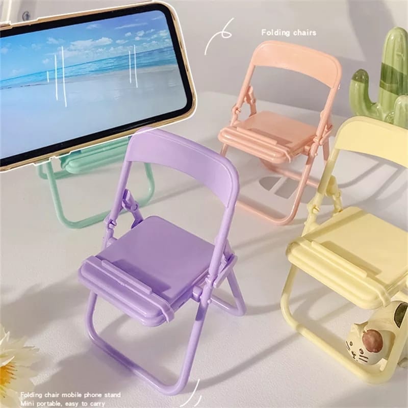 Office Furniture Table - Cute Chair Phone Holder Stand Creative
