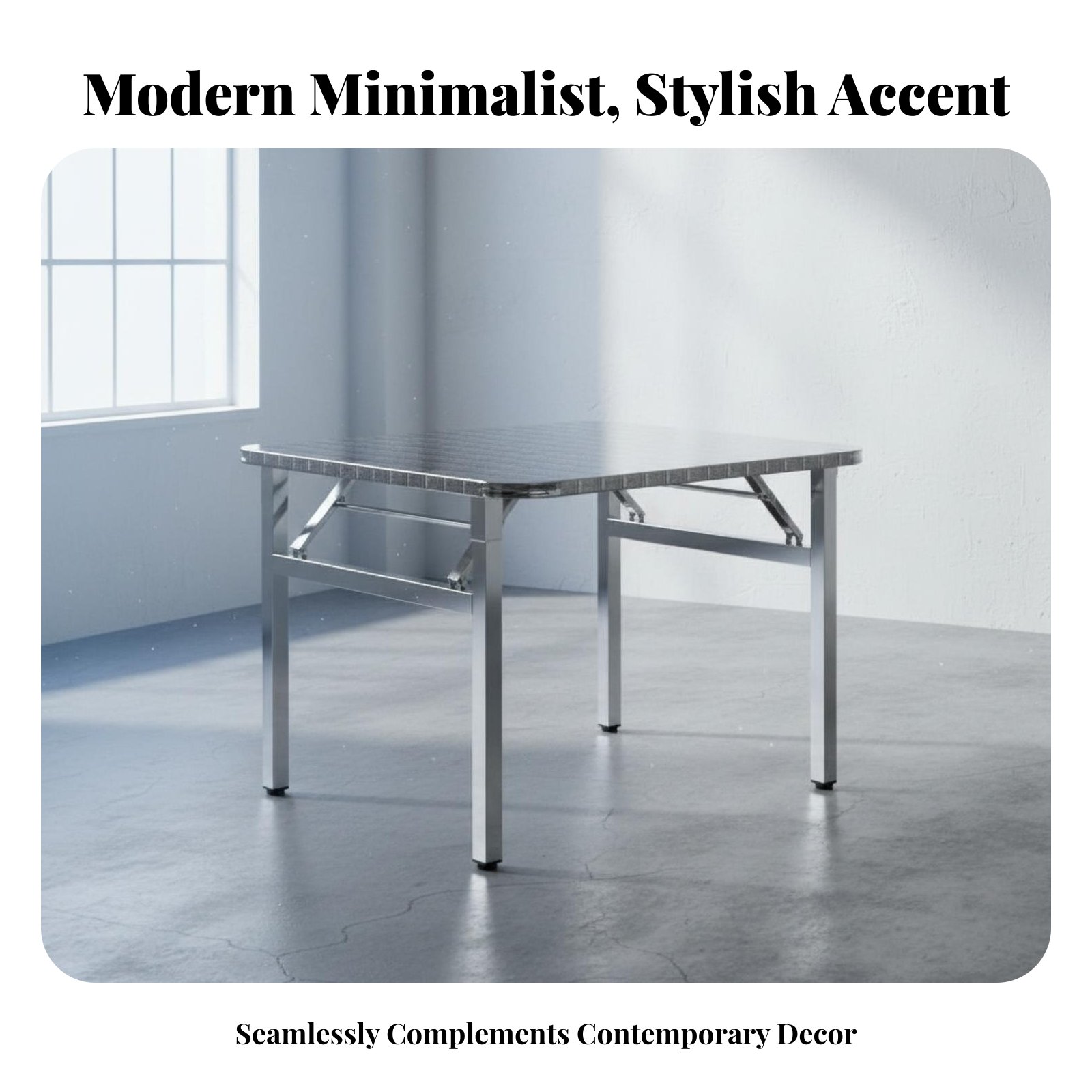 Office Furniture Table - Rectangular Folding Table Foldable Design Dining