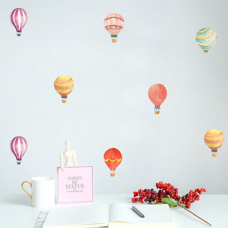 Colourful Hot Air Balloons Wal - Office Furniture At Home 评论和价格