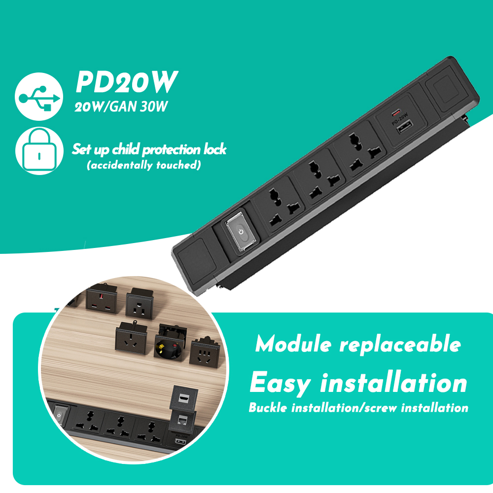 FUNAYA Built-in Table Socket M - Office Furniture Uk 评论和价格