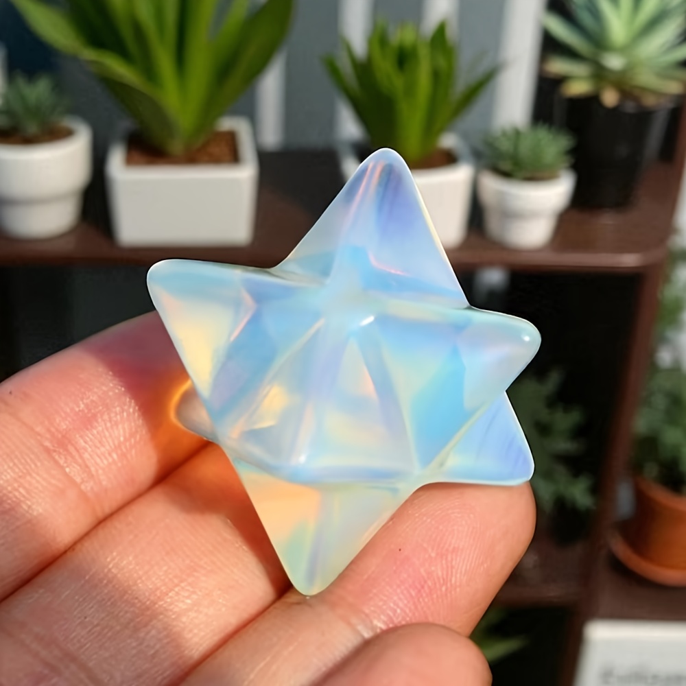 1pc High Quality Opal Merkaba  - Office Furniture At Home 评论和价格