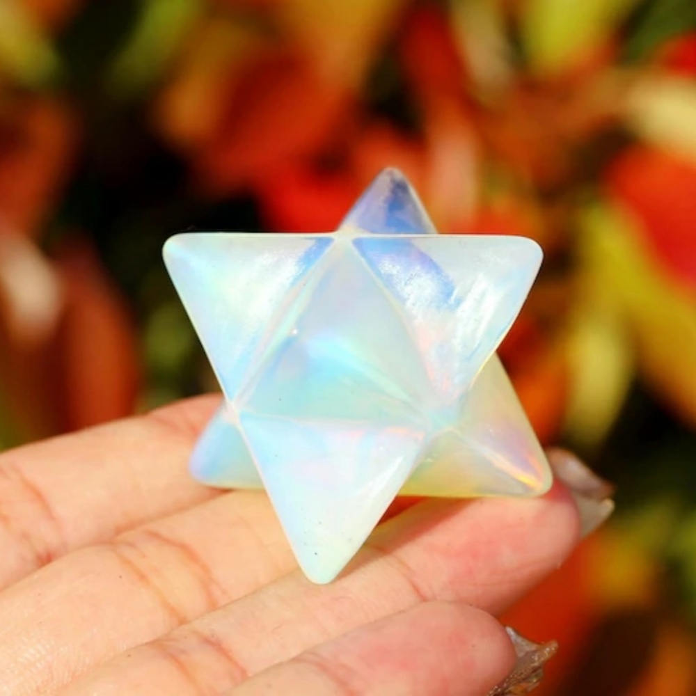 1pc High Quality Opal Merkaba  - Office Furniture At Home 评论和价格