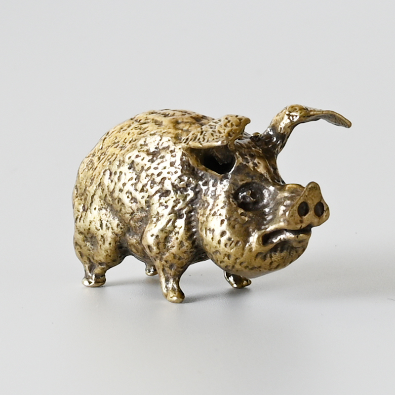 Vintage Brass Pig Small Orname - Office Furniture At Home 评论和价格