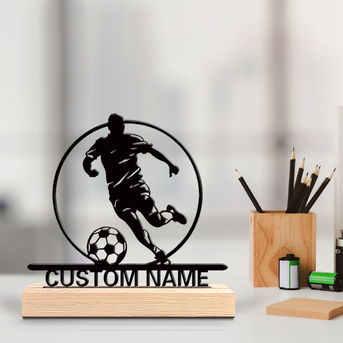 Custom Soccer Player Metal Sta - Office Furniture Table 评论和价格