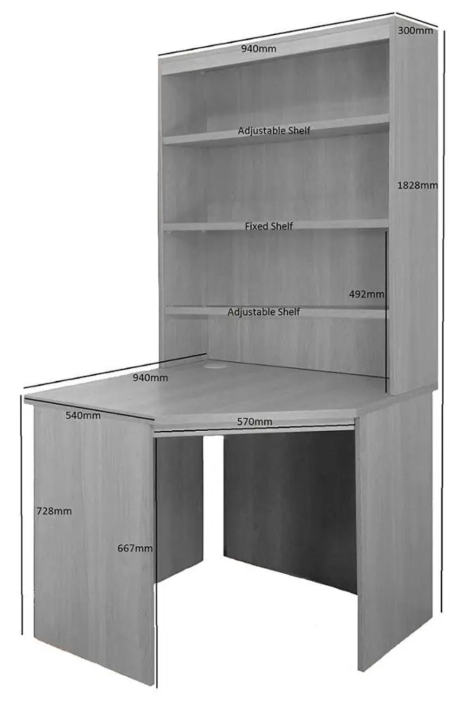S Corner Desk Unit Computer Ta - Office Furniture Uk 评论和价格