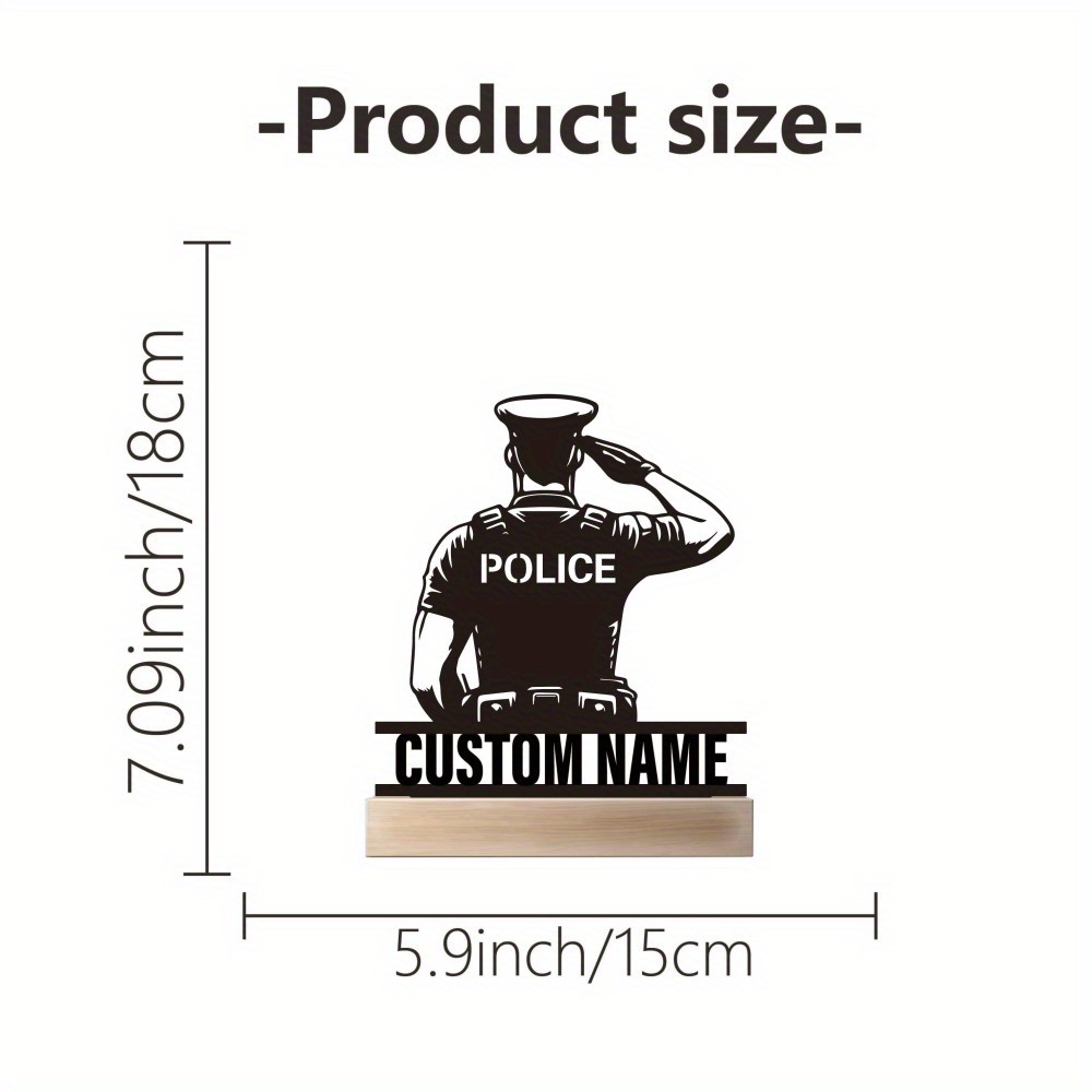 Personalized Metal Police Badg - Office Furniture Table 评论和价格