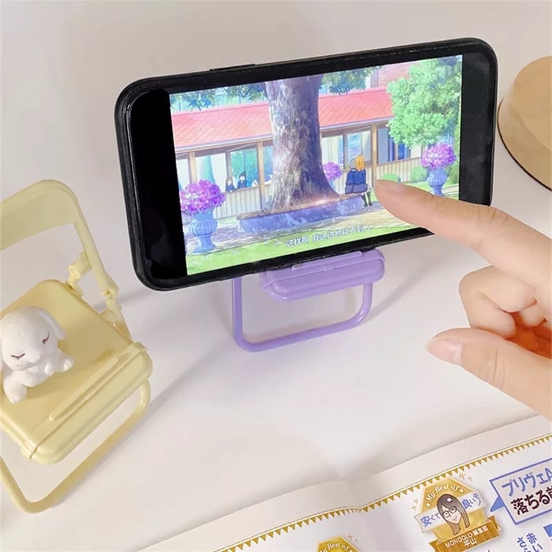 Cute Chair Phone Holder Stand  - Office Furniture Table 评论和价格